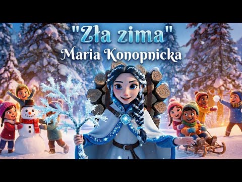 "Zła zima" (Hu! Hu! Ha!) Maria Konopnicka ❄️⛄ Wiersz dla dzieci o zimie 🎼 Poezja śpiewana