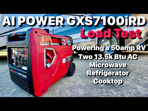 The Brand New A-iPower GXS7100iRD 7100W Dual Fuel Inverter Generator Load Test