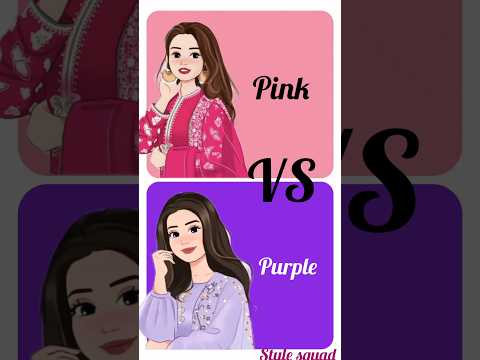 Pink💖 🆚  purple 💜\\Dress👗\\Nails💅\\Heals👢\\Purse👛\\ #shorts #foryou @stylesquad5246