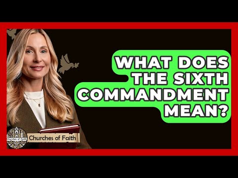 What Does The Sixth Commandment Mean? - Churches Of Faith