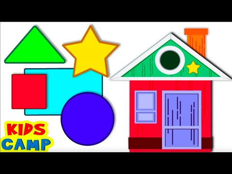 Learn Shapes for Kids with House | Best Learning Videos for Toddlers | @kidscamp