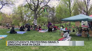 UNM students protest the war between Israel and Hamas