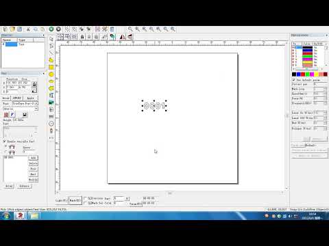 laser marking machine EZCAD for Serial number setting