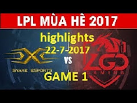 LGD vs SS  Highlights [LPL Mùa Hè 2017] [Game1] (22-7-2017)