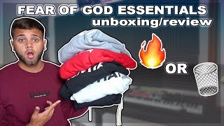FEAR OF GOD ESSENTIALS X PACSUN REVIEW &amp; TRY ON