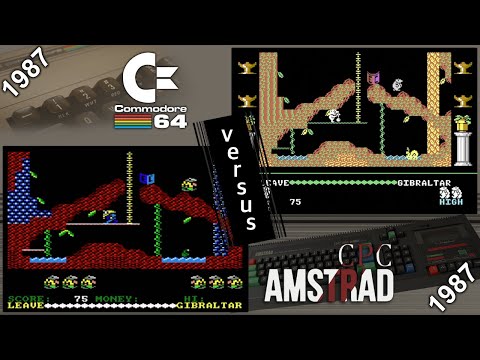 Commodore 64 vs. Amstrad CPC - 8 games from 1987