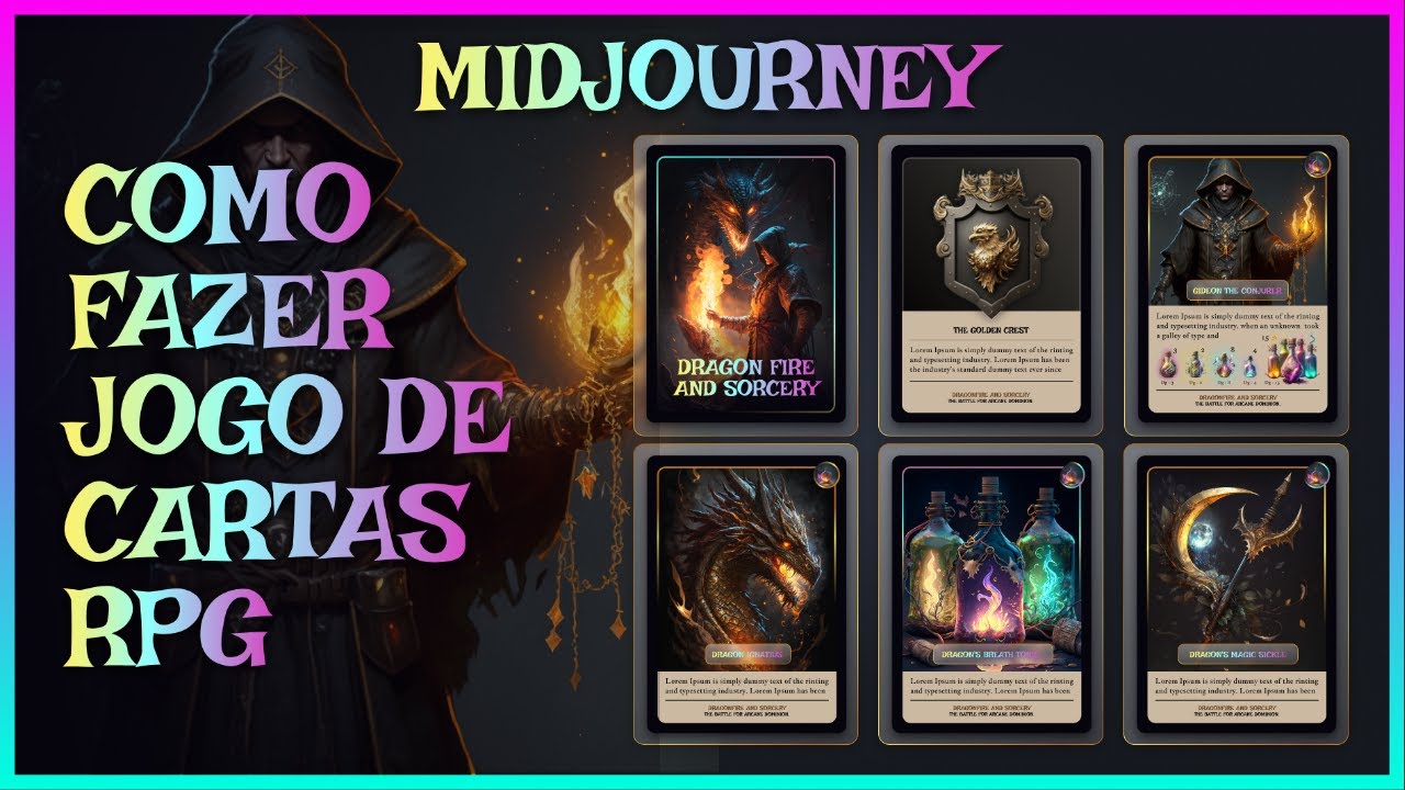 Como Criar cartas épicas de RPG em minutos com Midjourney