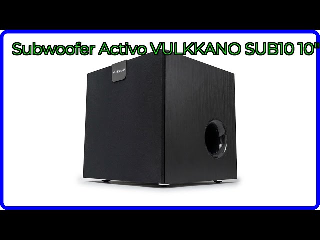 Vídeo relacionado con VULKKANO SUB12 Subwoofer Activo de 12 Pulgadas, Frecuencia de 40Hz-200Hz, 200W