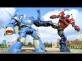 Battle of Mission City - Transformers Full Ending | #optimusprime x #bluerobot Full Fights [HD]
