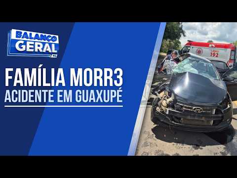 TRISTEZA:  FAMÍLIA MORRE EM ACIDENTE EM RODOVIA DE GUAXUPÉ