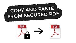 🔐 How to copy and paste from secured PDF 🔐