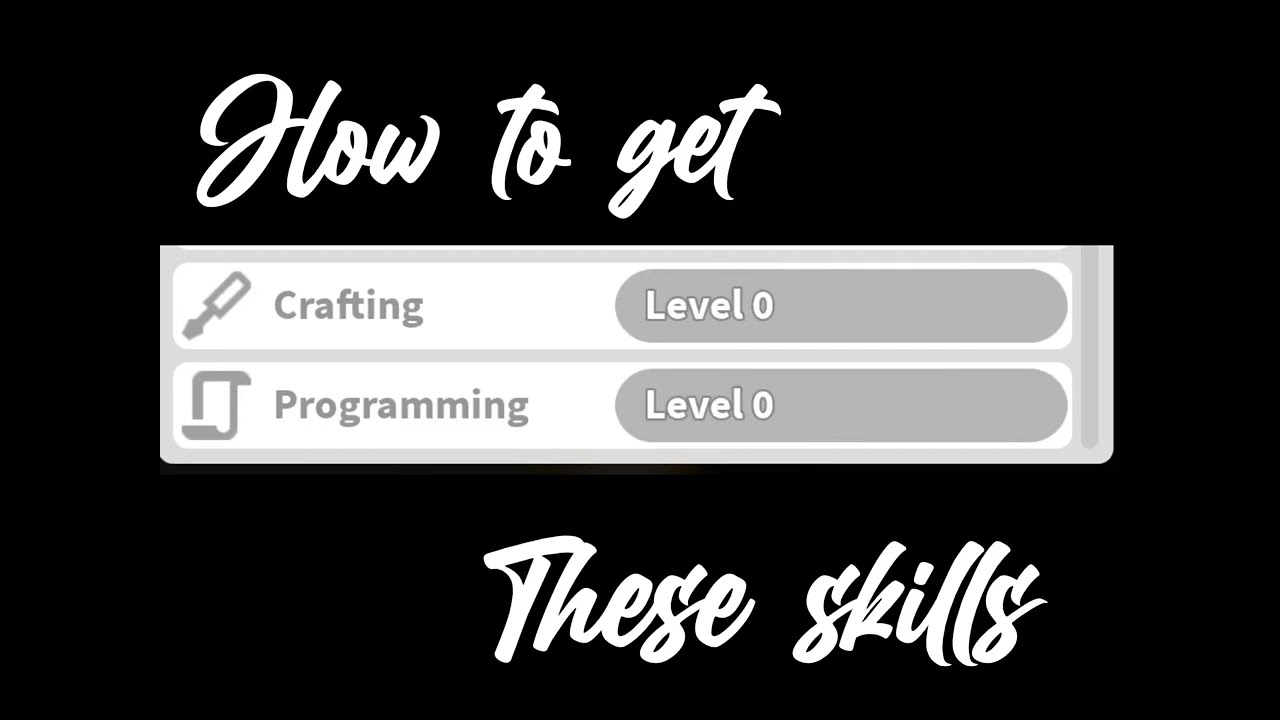 How to get crafting & programming skills ||Bloxburg||