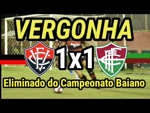 Vitória 1x1 Fluminense de Feira | Campeonato Baiano 2021 - Gols