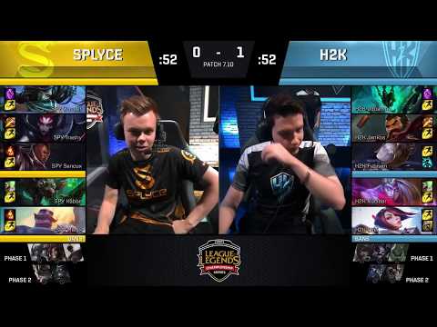 H2K vs SPY Highlights Game 2 EU LCS SUMMER 2017 H2K Gaming vs Splyce W1D1
