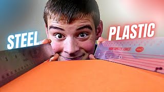 Steel Ruler VS Plastic Ruler! (Which One is BEST for Crafting?)