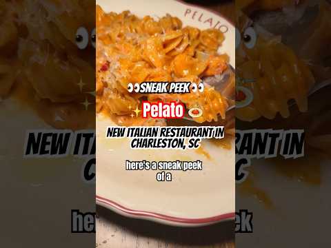 Sneak peek of a new Italian restaurant in Charleston, SC: Pelato #charlestonsc