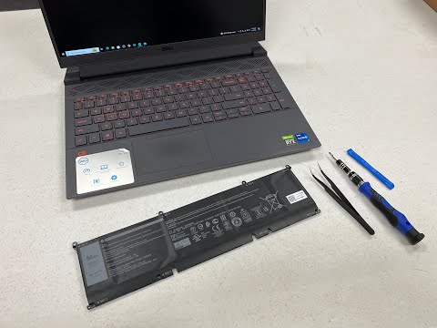 Dell G15 5511 Laptop-Akku selbst entfernen (Akku-Teilenummer 8FCTC) VERSUCHEN SIE DIES, WENN SICH...