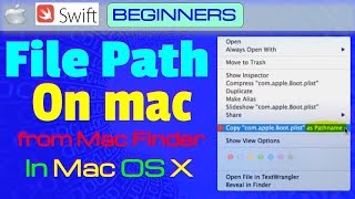 macOS, Tricks : How to Copy a File Path as Text from Mac Finder in Mac OS X
