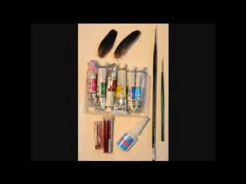 how to paint on feathers