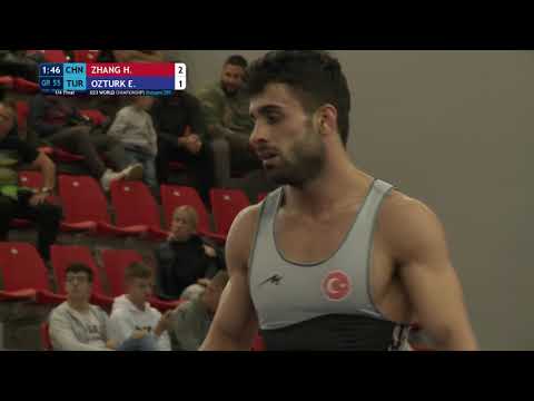 1/4 GR - 55 kg: H. ZHANG (CHN) v. E. OZTURK (TUR)