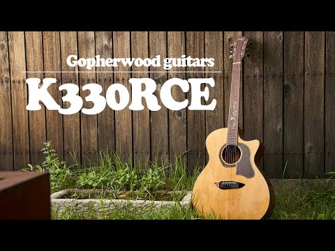 Gopherwood K330RCE GA Body Acoustic Guitar Solid Roasted Spruce EQ Pickup image 7
