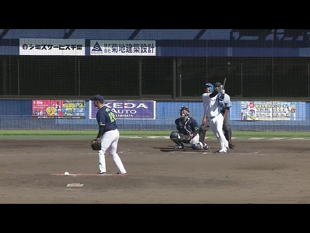 【ファーム】真夏の昼の花火大会は終わらない!! ファイターズ・木村文紀が3号2ランHR!!  2023年8月3日 北海道日本ハムファイターズ 対 東京ヤクルトスワローズ