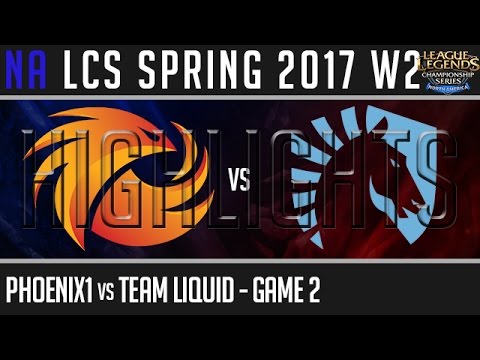 Phoenix1 vs Team Liquid Game 2 - NALCS Highlights W2D3 Spring 2017 - P1 vs TL G2