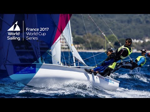Full 470 Men Medal Race from the World Cup Series Hyères 2017