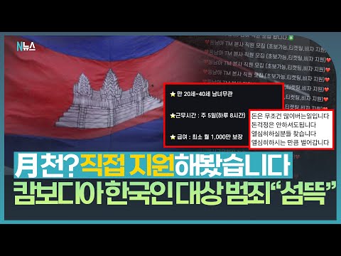 월 1000만원?? 충격의 캄보디아 해외 취업 사기 직접 지원했더니...