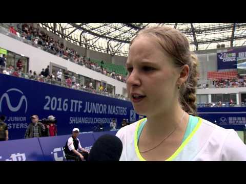 2016 ITF Junior Masters women's champion Anna Blinkova
