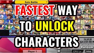 Fastest way to unlock all characters in Super Smash Bros. Ultimate
