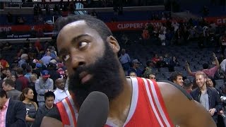 James Harden's epic post-game interview walkoff
