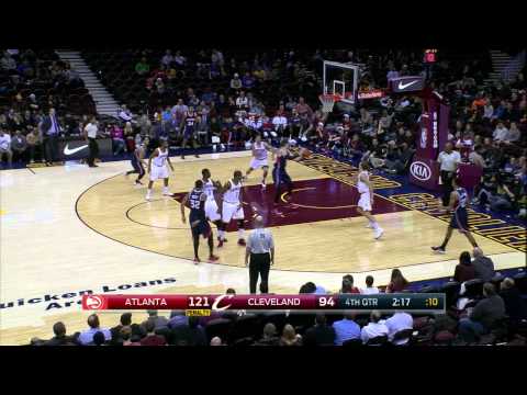 Mike Muscala Highlights Hawks vs. Cavaliers 12.17.2014 - 4 Points