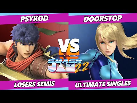 Smash Jam 22 Losers Semis - PsyKoD (Ike) Vs. Doorstop (ZSS) SSBU Ultimate Tournament