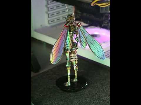 Mô hình 3D DIY kim loại Robot Bee Man - Đồ Chơi Thời Thượng Phong Cách Cyberpunk