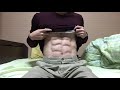 【割れた腹筋】30代の腹筋㊽【筋トレ】30年12月7日【abs】【six pack】