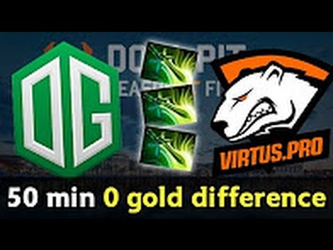 50 min 0 gold difference — crazy OG vs VP game
