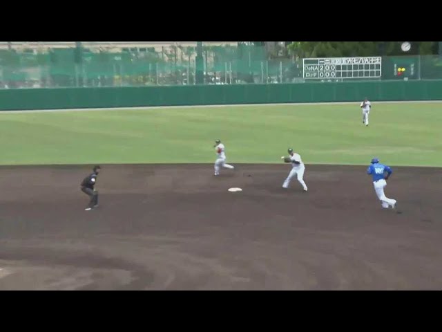 【ファーム】マリーンズ・小川 ゴロを軽快に捌きピンチを凌ぐ!! 2021/5/11 M-DB(ファーム)