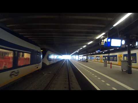 A train driver's view: Den Haag CS - Haarlem, SLT, 02-Oct-2019