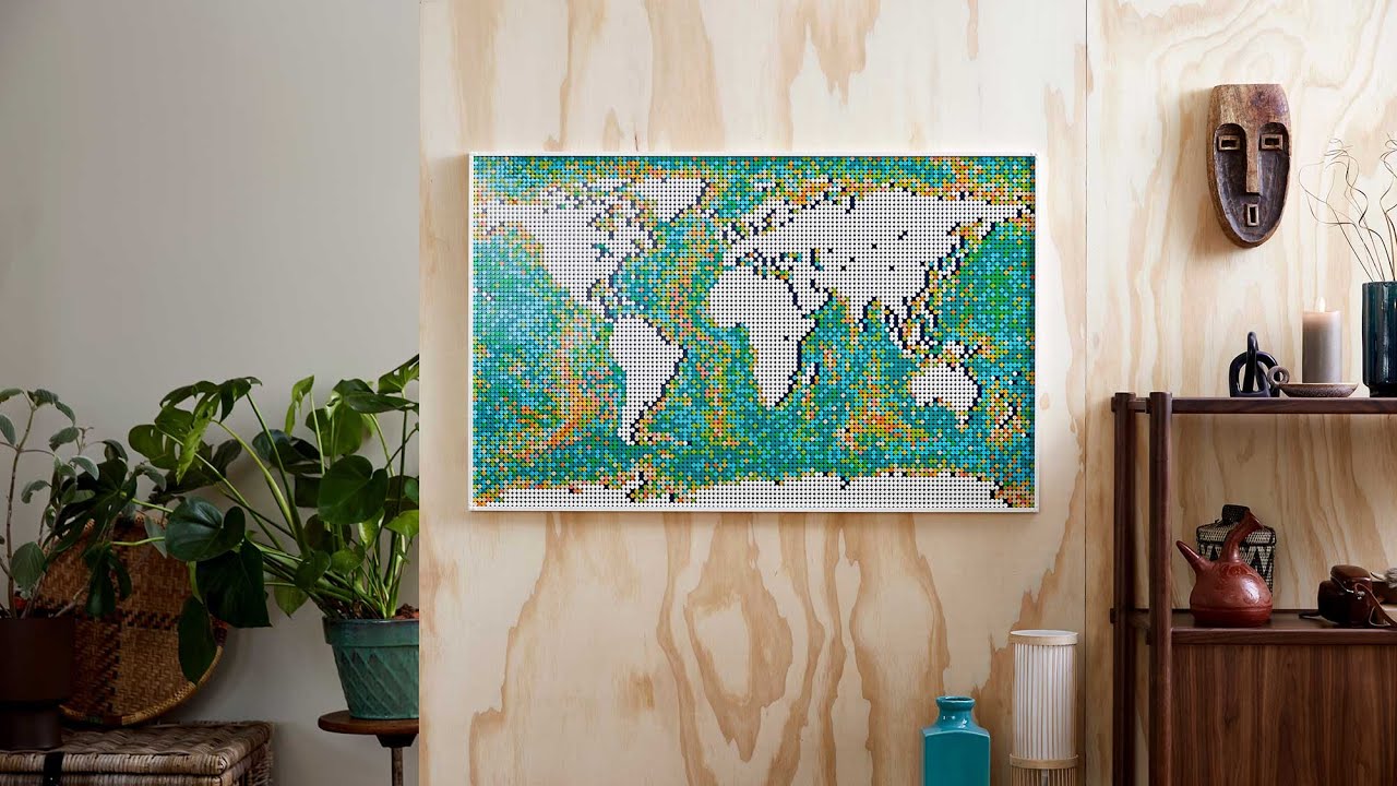 LEGO ART - Mapa světa