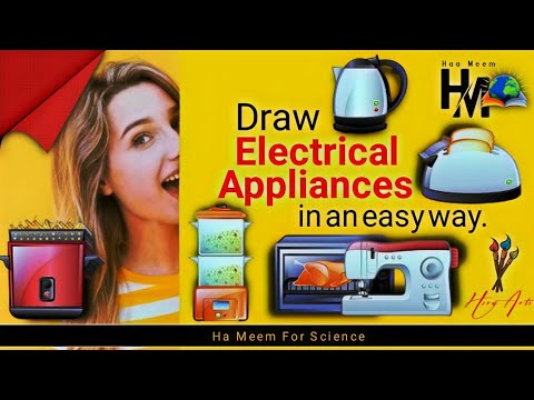 , title : 'Draw electrical appliances drawing /Haa-Meem4science'