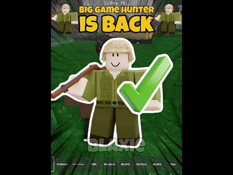 Big Game Hunter Is Back 🔥 99 nights in the forest #robloxedit