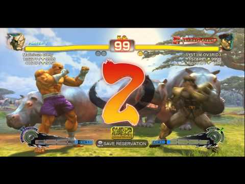 SSFIV AE Ver.2012  Malicious Diety{Sagat} Vs SYST3M OV3RID3{M.Bison}