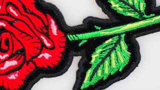 P6545 Red Rose Patch
