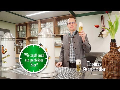 Wie zapft man das perfekte Bier? | 1 Minute Bier mit Distelhäuser