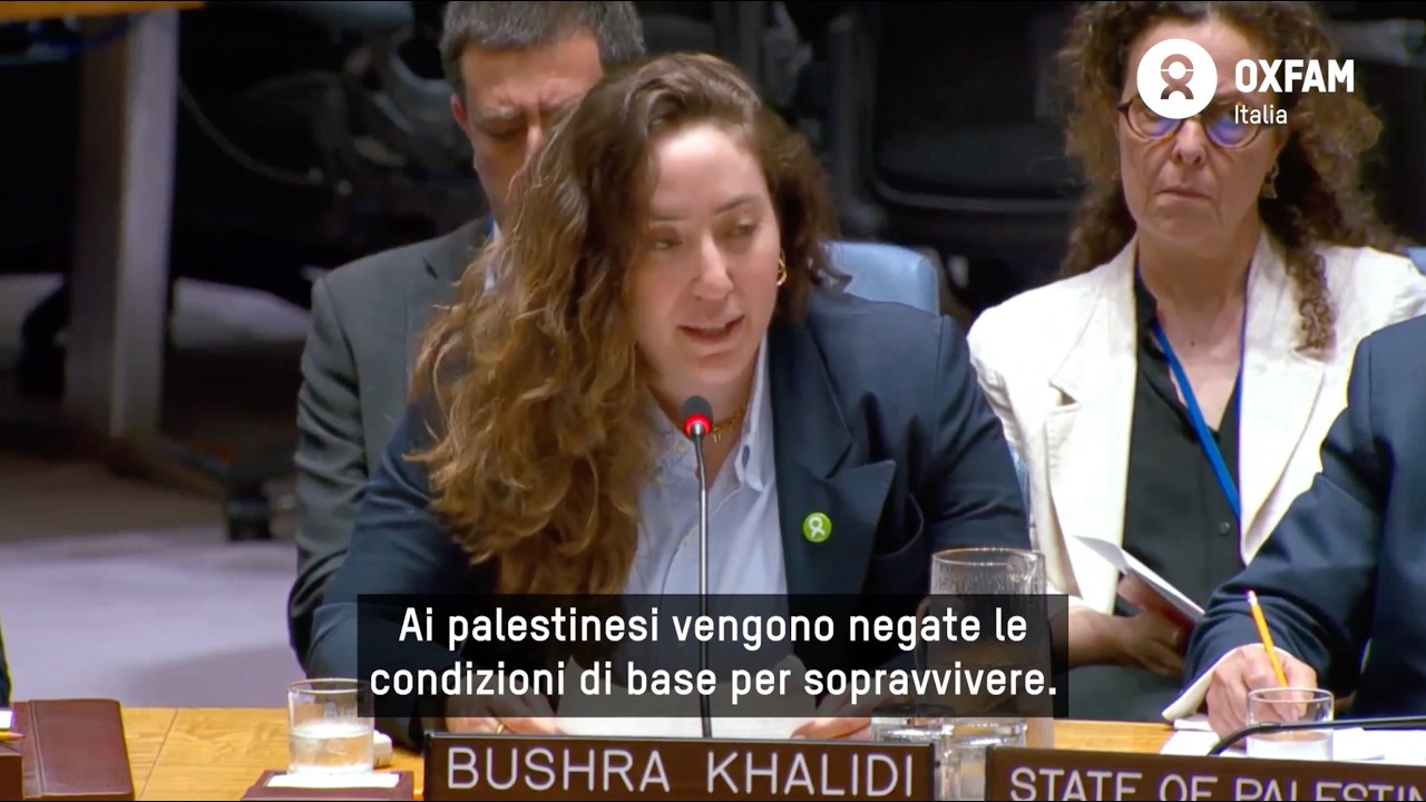 Bushra Khalidi, Global Humanitarian Policy Lead di Oxfam al Consiglio di Sicurezza dell'ONU