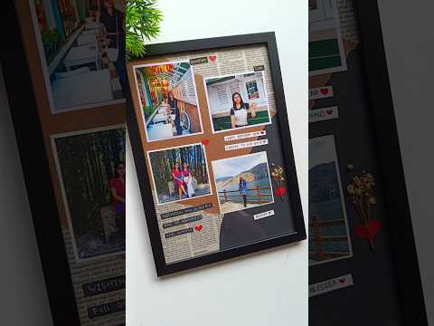 Let's make Aesthetic Photo Frame #youtube #photoframe #ytshorts #trending #asthetic #art #diy #craft