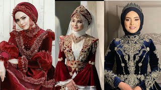 Wedding Day Islamic Bridal Dresses With Hijabs