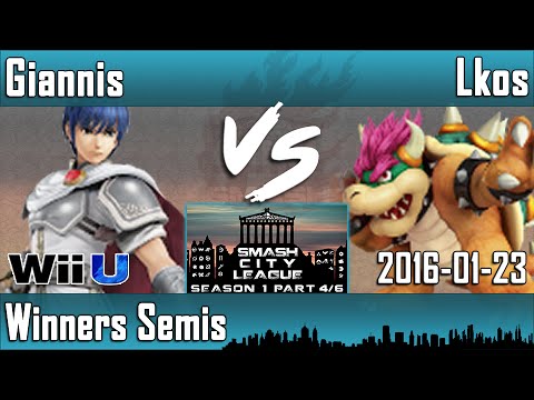 SCLS1P4 - Giannis (Marth) vs Lkos (Bowser, Bowser Jr) - WS - Smash 4