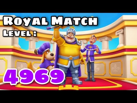 Royal Match Gameplay Level 4969 | Super Hard Level Area 68 King’s Nightmare | Train Wagon No Hack